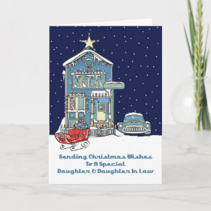 Daughter Daughter In Law Sending Christmas Wishes Holiday Card