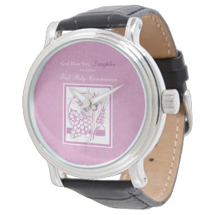 Daughter First Communion, Pink Watch