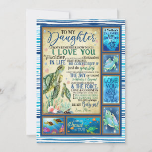 Daughter Gift   Letter To My Daughter From Mom Holiday Card