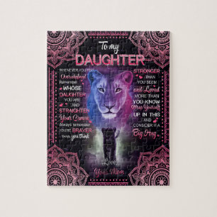 Daughter Gift   Letter To My Daughter From Mom Jigsaw Puzzle
