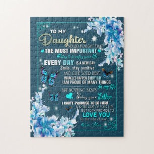 Daughter Gift   Letter To My Daughter From Mom Jigsaw Puzzle