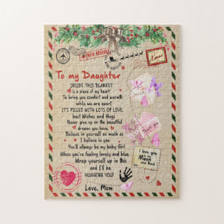 Daughter Gift | Letter To My Daughter From Mom Jigsaw Puzzle