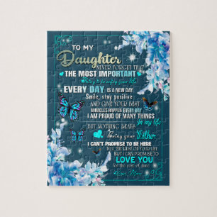 Daughter Gift   Letter To My Daughter From Mom Jigsaw Puzzle