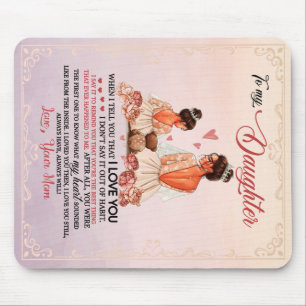 Daughter Gift Letter To My Daughter From Mom Mouse Pad