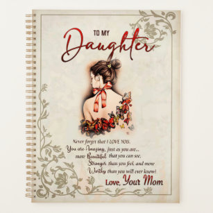Daughter Gift   Letter To My Daughter From Mom Planner