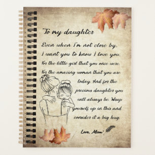 Daughter Gift   Letter To My Daughter From Mom Planner