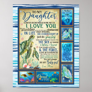 Daughter Gift   Letter To My Daughter From Mom Poster