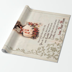 Daughter Gift   Letter To My Daughter From Mom Wrapping Paper