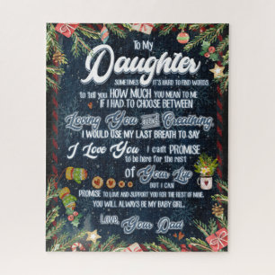 Daughter Gifts Letter To My Daughter From Dad Jigsaw Puzzle