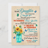 Daughter Gifts | Letter To My Daughter From Mom