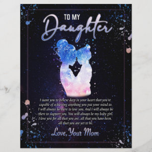 Daughter Gifts   Letter To My Daughter From Mom Letterhead
