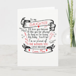 Daughter Greeting Card from Proud Mom