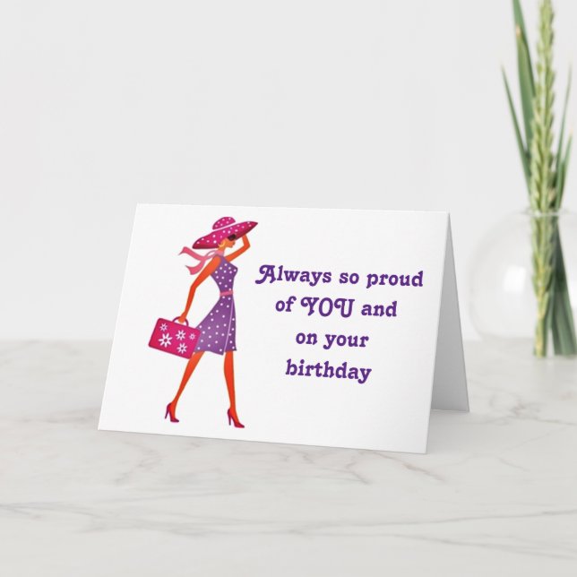 "DAUGHTER" HAPPY BIRTHDAY** CARD (Front)