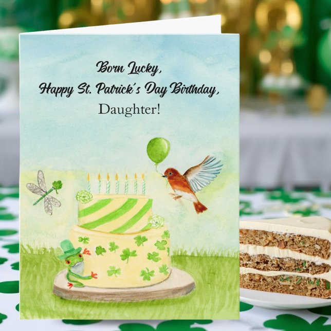 Daughter Happy St Patricks Day Birthday Card (Creator Uploaded)