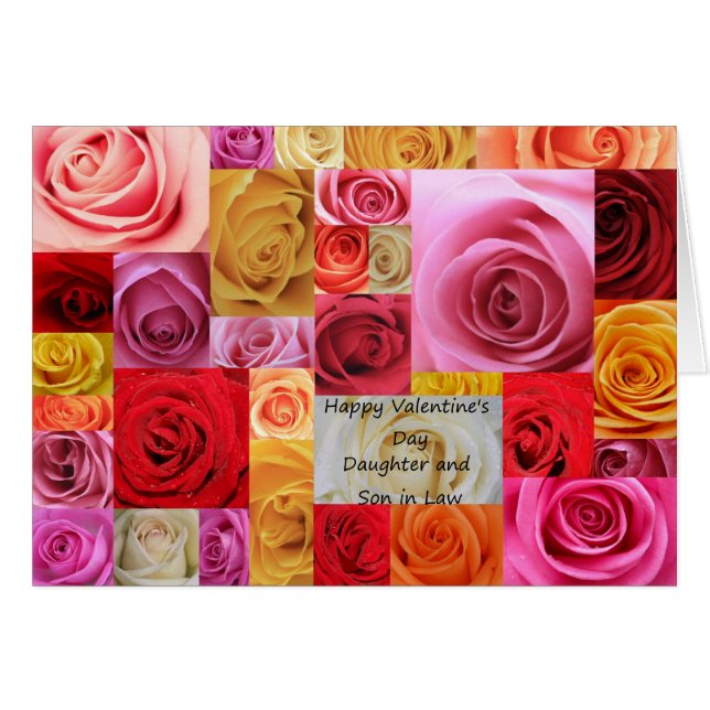 Daughter & Husband Happy Valentine's Day Roses (Front Horizontal)