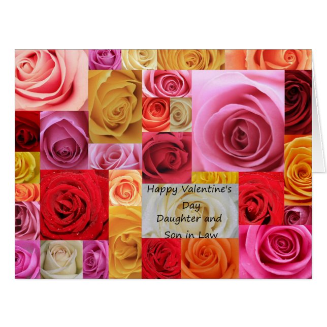 Daughter & Husband Happy Valentine's Day Roses (Front Horizontal)