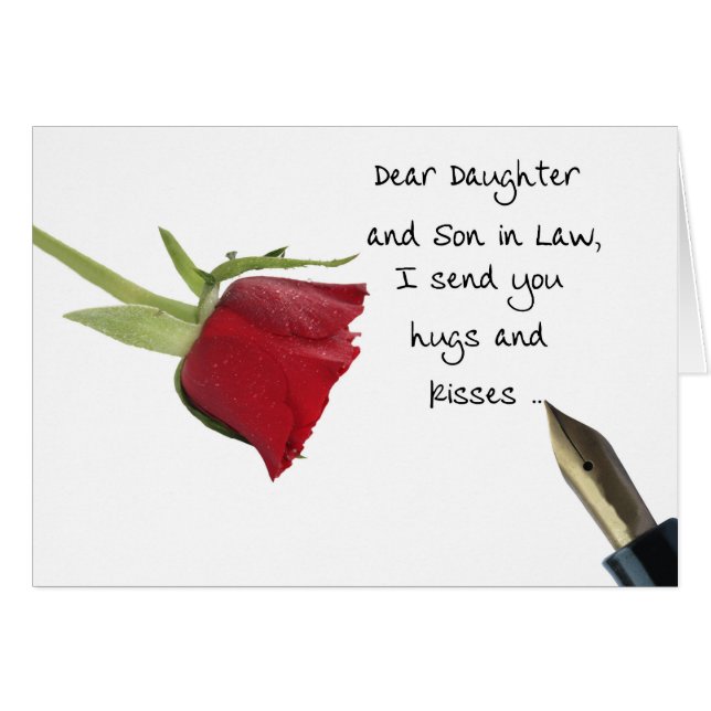Daughter & Husband Happy Valentine's Day Roses (Front Horizontal)