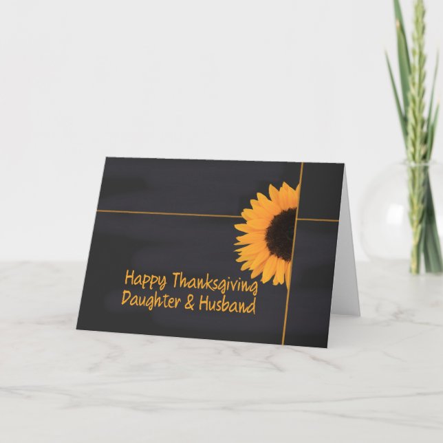 Daughter & Husband  Thanksgiving Card (Front)