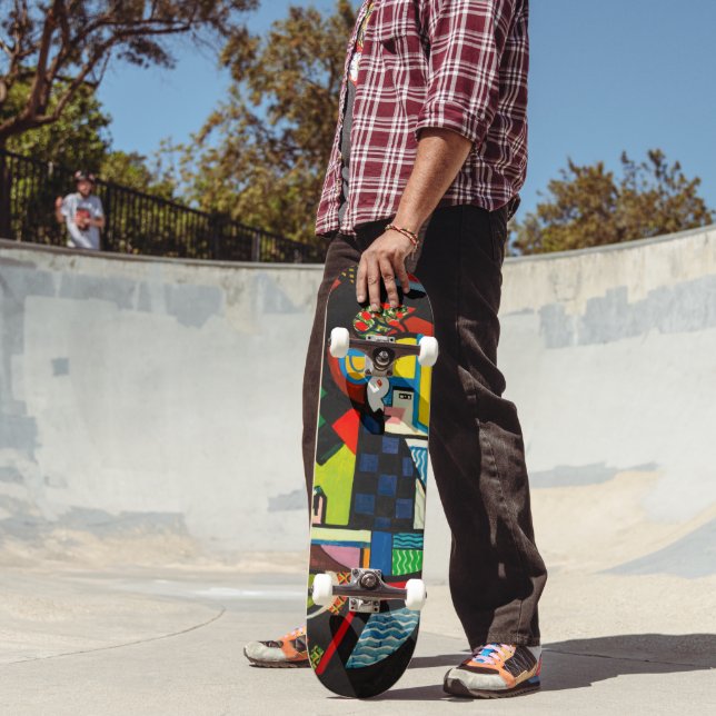 Daughter in a Rocker - Abstract Art Skateboard (Outdoor 2)