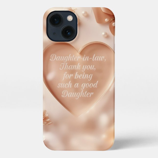 Daughter-in-Law Appreciation Heart Mobile Case  (Back)