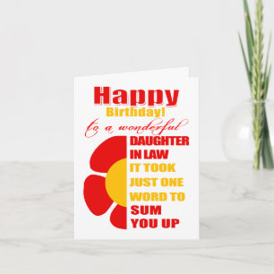 daughter in law birthday card
