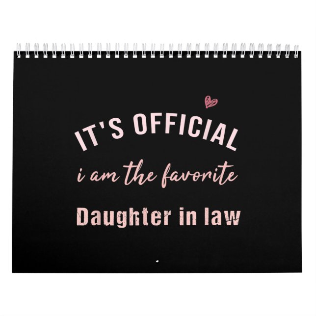 Daughter In Law Birthday Christmas  From Mor Calendar (Cover)