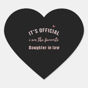 Daughter In Law Birthday Christmas From Mor Heart Sticker