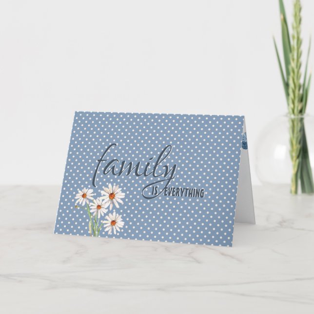 Daughter-in-law birthday daisy on dots card (Front)