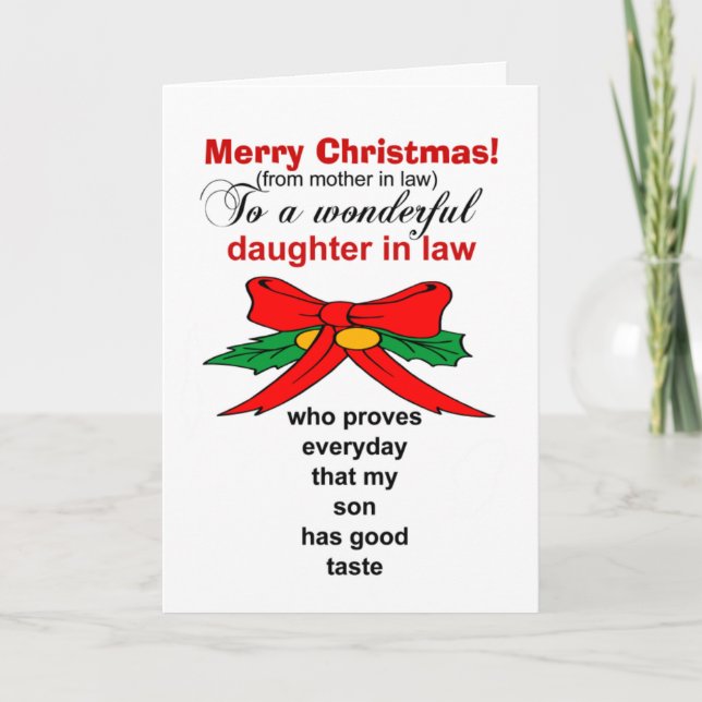daughter in law Christmas Card (Front)