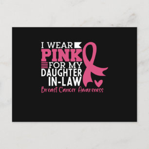 Daughter In Law Family Matching Breast Cancer Postcard