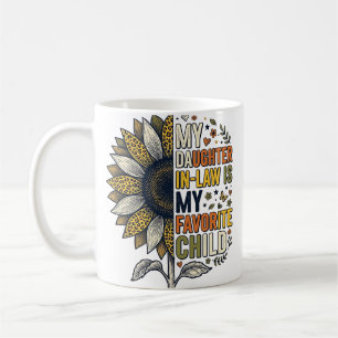 Daughter In Law Favorite Child Sunflower Vintage S Coffee Mug