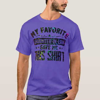 Daughter in Law Funny Father Mother Favourite Wedd T-Shirt