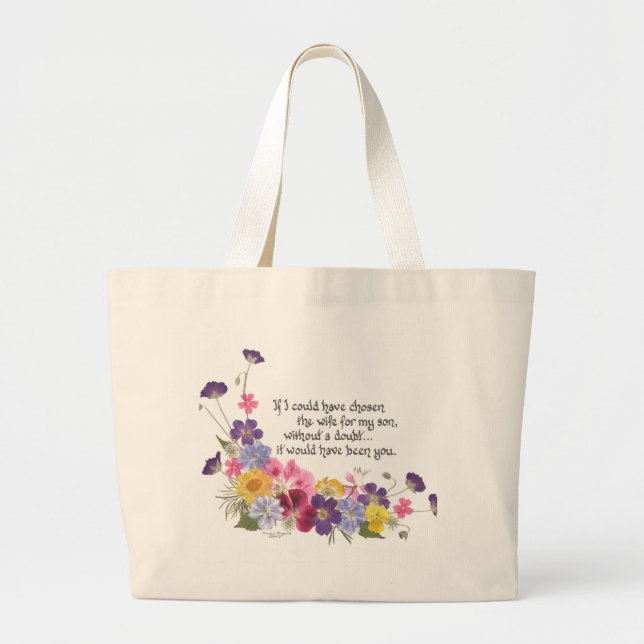 Daughter-in-Law gift Large Tote Bag (Front)