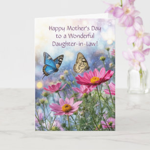 Daughter in Law Happy Mothers Day Butterflies Card