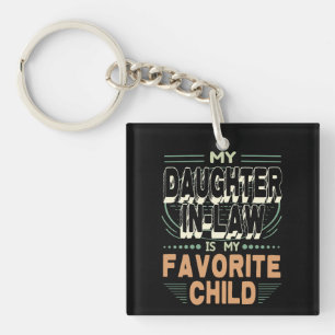 Daughter-In-Law My Favourite Child, Family Funny Keychain
