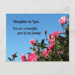 Daughter-in-Law, you are a beautiful part of ... Postcard