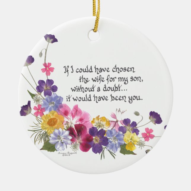 Daughter-inLaw Gifts Ceramic Ornament (Front)