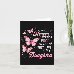 Daughter Is My Guardian Angel In Heaven Memorial D Card