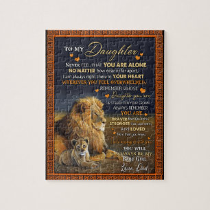 Daughter Lovers   To My Daughter Love Dad Jigsaw Puzzle