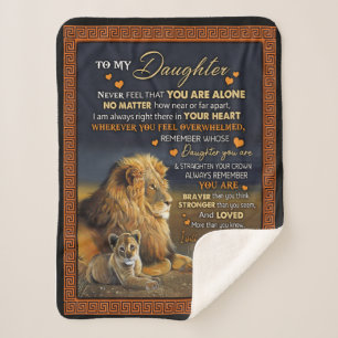 Daughter Lovers   To My Daughter Love Dad Sherpa Blanket