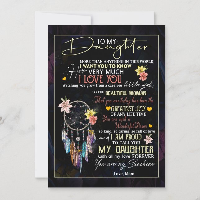 Daughter Lovers | To My Daughter Love Mom Invitation (Front)