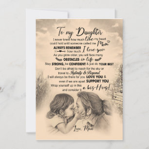 Daughter Lovers   To My Daughter Love Mom Invitation