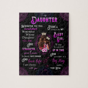 Daughter Lovers   To My Daughter Love Mom Jigsaw Puzzle
