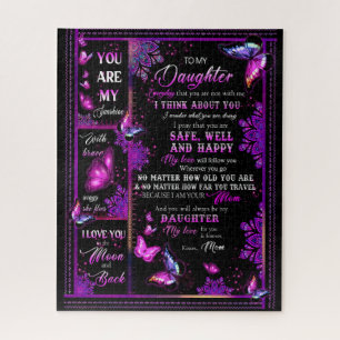 Daughter Lovers   To My Daughter Love Mom Jigsaw Puzzle