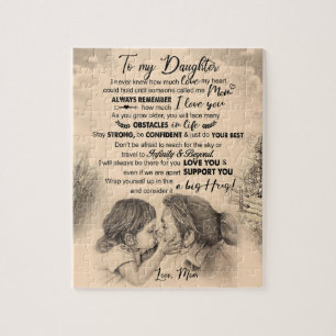 Daughter Lovers   To My Daughter Love Mom Jigsaw Puzzle