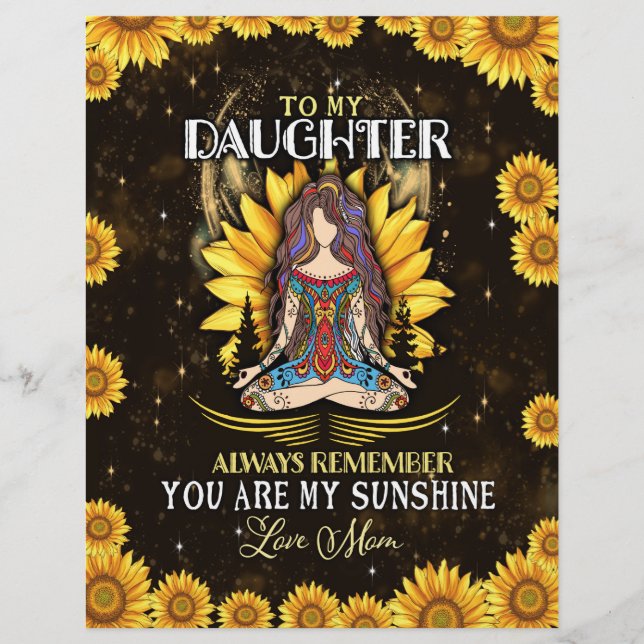 Daughter Lovers | To My Daughter Love Mom Letterhead (Front)