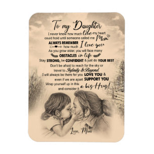 Daughter Lovers To My Daughter Love Mom Magnet