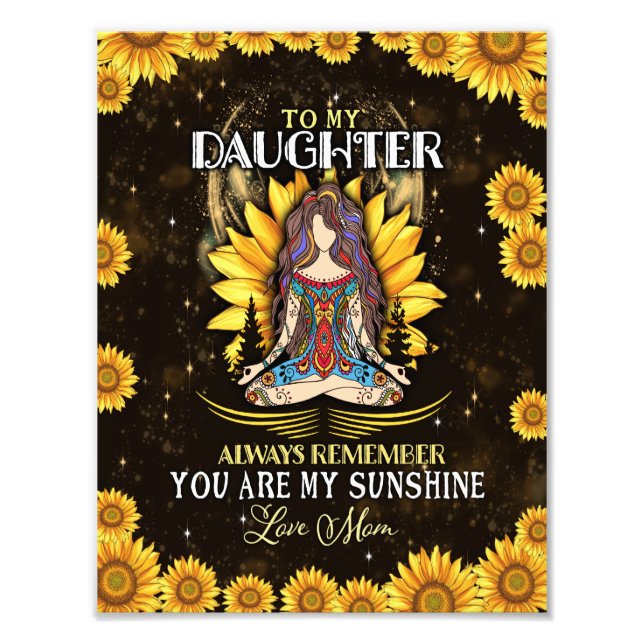 Daughter Lovers | To My Daughter Love Mom Photo Print (Front)