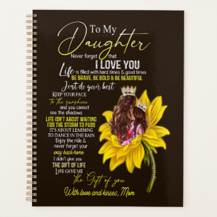 Daughter Lovers To My Daughter Love Mom Planner