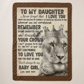 Daughter Lovers | To My Daughter Love Mom Sherpa Blanket